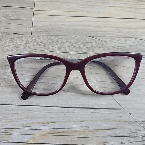 Coach Eyeglasses HC6124 5509 Solid Oxblood‎ Metal Size 53-17-140 FRAMES ONLY - Picture 7 of 14